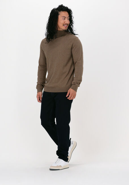 Bruine SELECTED HOMME Coltrui SLHBERG ROLL NECK NOOS - large