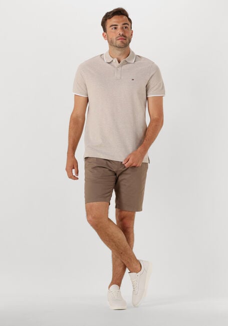 TOMMY HILFIGER Polo LINEN PIQUE REG POLO en beige - large