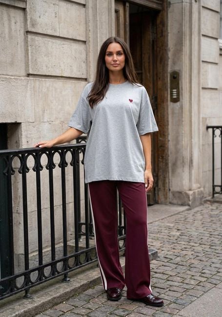 Grijze CATWALK JUNKIE Top OVERSIZED GRAPHIC TSHIRT - large