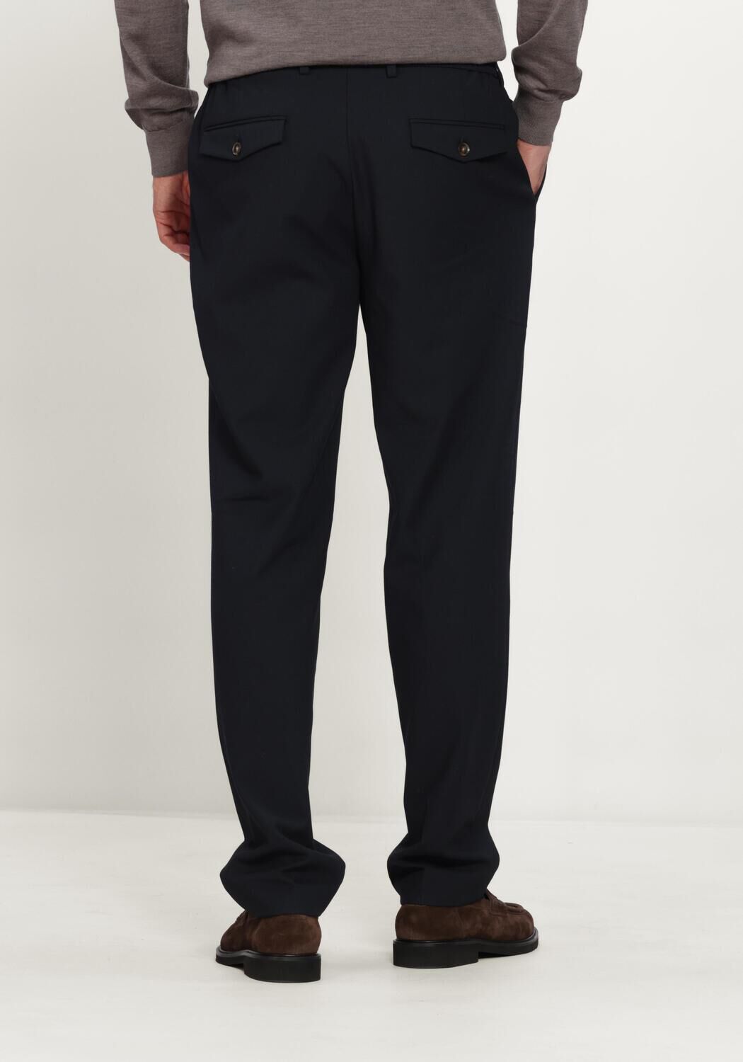 STEFANO LAURAN SL-CALEB Pantalons Bleu fonc&eacute; - large