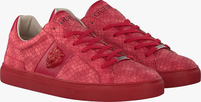Rode GUESS Lage sneakers LUISS B PRINTED ECO LEATHER - large