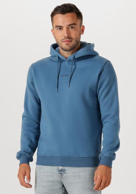 PURE PATH Chandail REGULAR FIT HOODIE LS SWEATERS en bleu - large