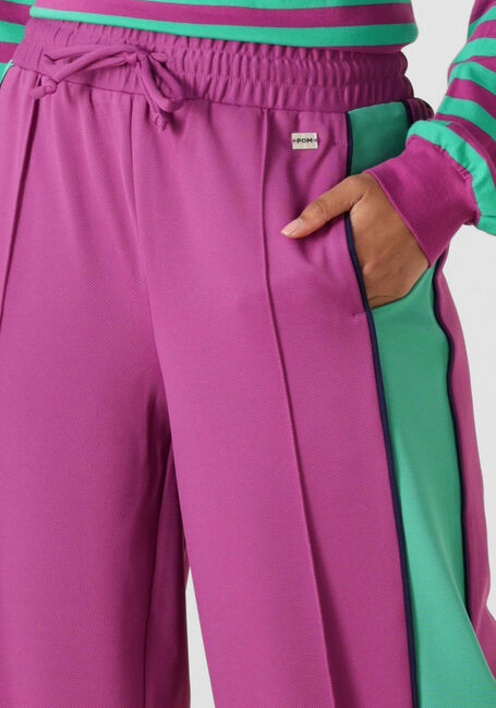 Paarse POM AMSTERDAM Broeken/jumpsuits TRACKPANTS COLOURBLOCK WILD PURPLE - large