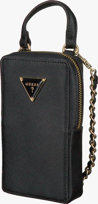 Zwarte GUESS Portemonnee MOBILE POUCH KEYCHAIN - large