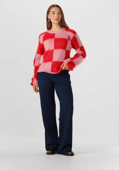 Rode POM AMSTERDAM Trui PULLOVER - CHECKS - large