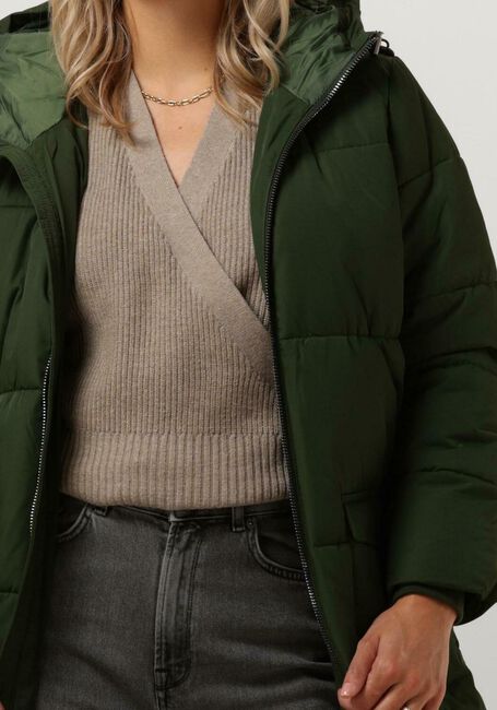 Groene OBJECT Gewatteerde jas OBJZHANNA L/S LONG JACKET NOOS - large