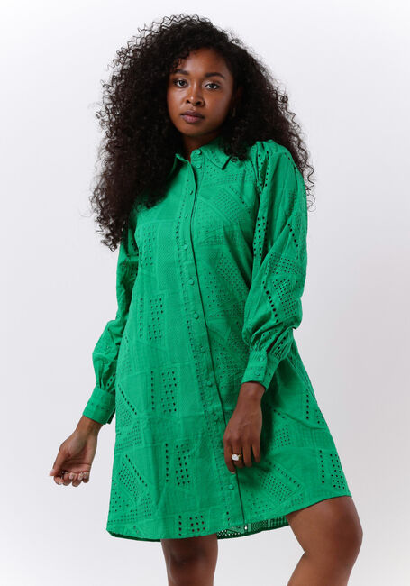 Y.A.S. Mini robe YASSADO LS SHIRT DRESS en vert - large