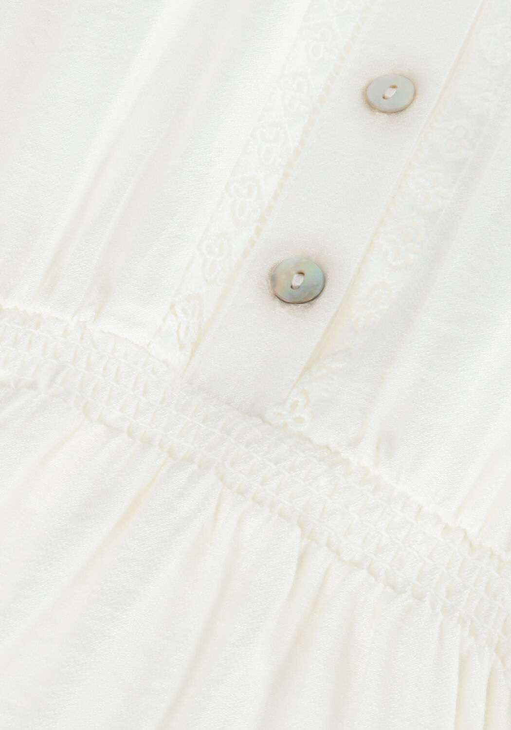 Witte FRANKIE & LIBERTY Mini jurk ROSETTE DRESS - large