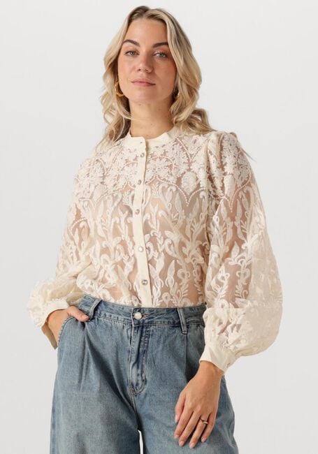 Ecru SUMMUM  BLOUSE FLOWERLACE - large