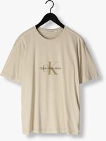 CALVIN KLEIN T-shirt MONOLOGO MINERAL DYE TEE en beige