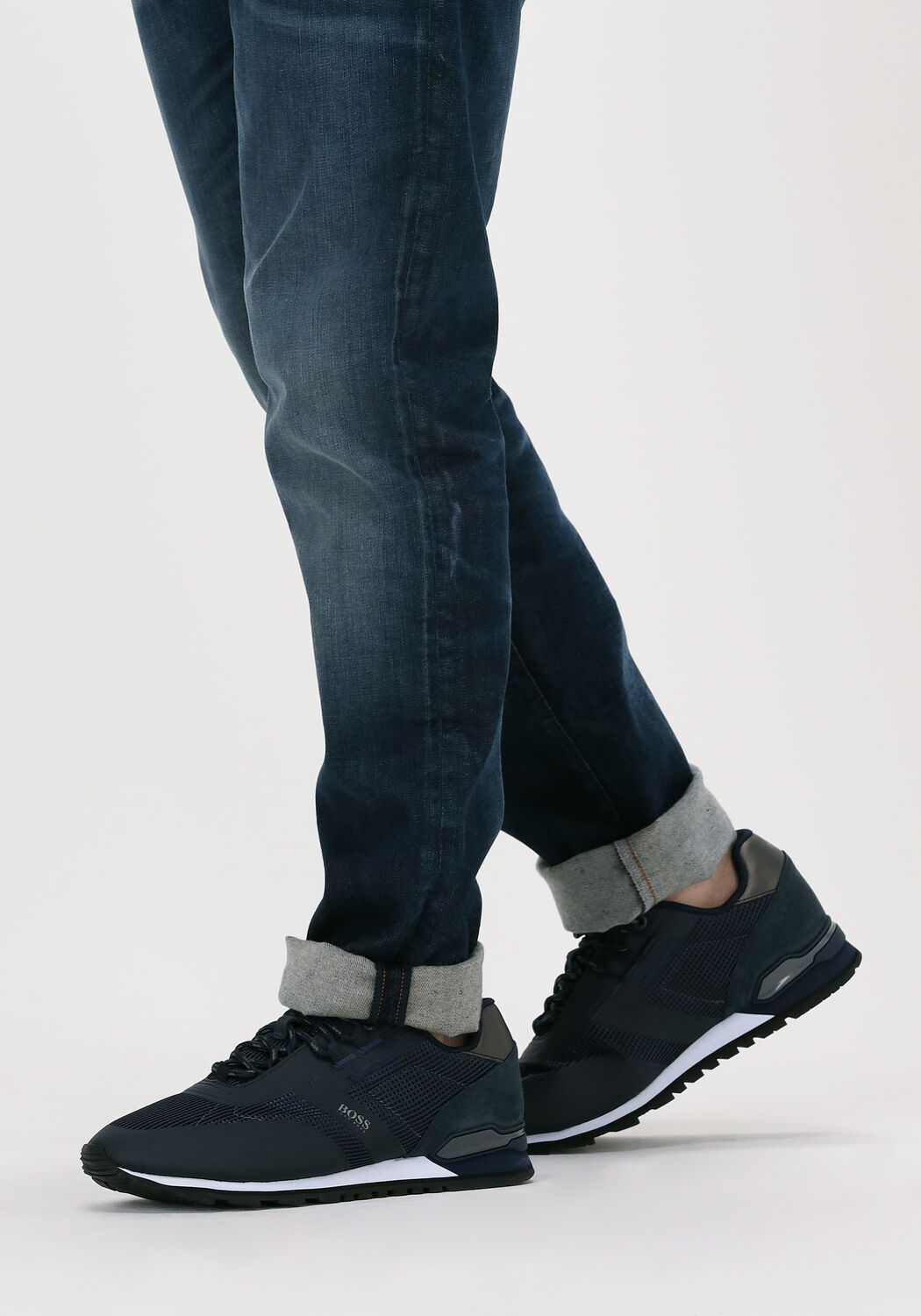 Blauwe BOSS Sneakers PARKOUR RUNN ME - large