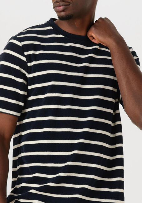 ANERKJENDT T-shirt AKKIKKI FROTTE STRIPE TEE en noir - large