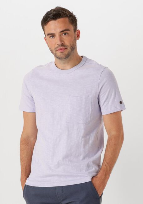 CAST IRON T-shirt SHORT SLEEVE R-NECK REGULAR FIT COTTON SLUB Lilas - large