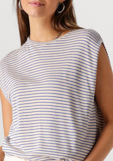 BY-BAR T-shirt DIEDE SMALL STRIPE TOP en bleu - large
