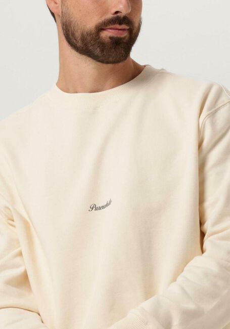 PUREWHITE Pull CREWNECK WITH FRONT PRINT AND BACK ARTWORK Écru - large