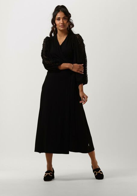JANSEN AMSTERDAM Robe midi DANAO en noir - large