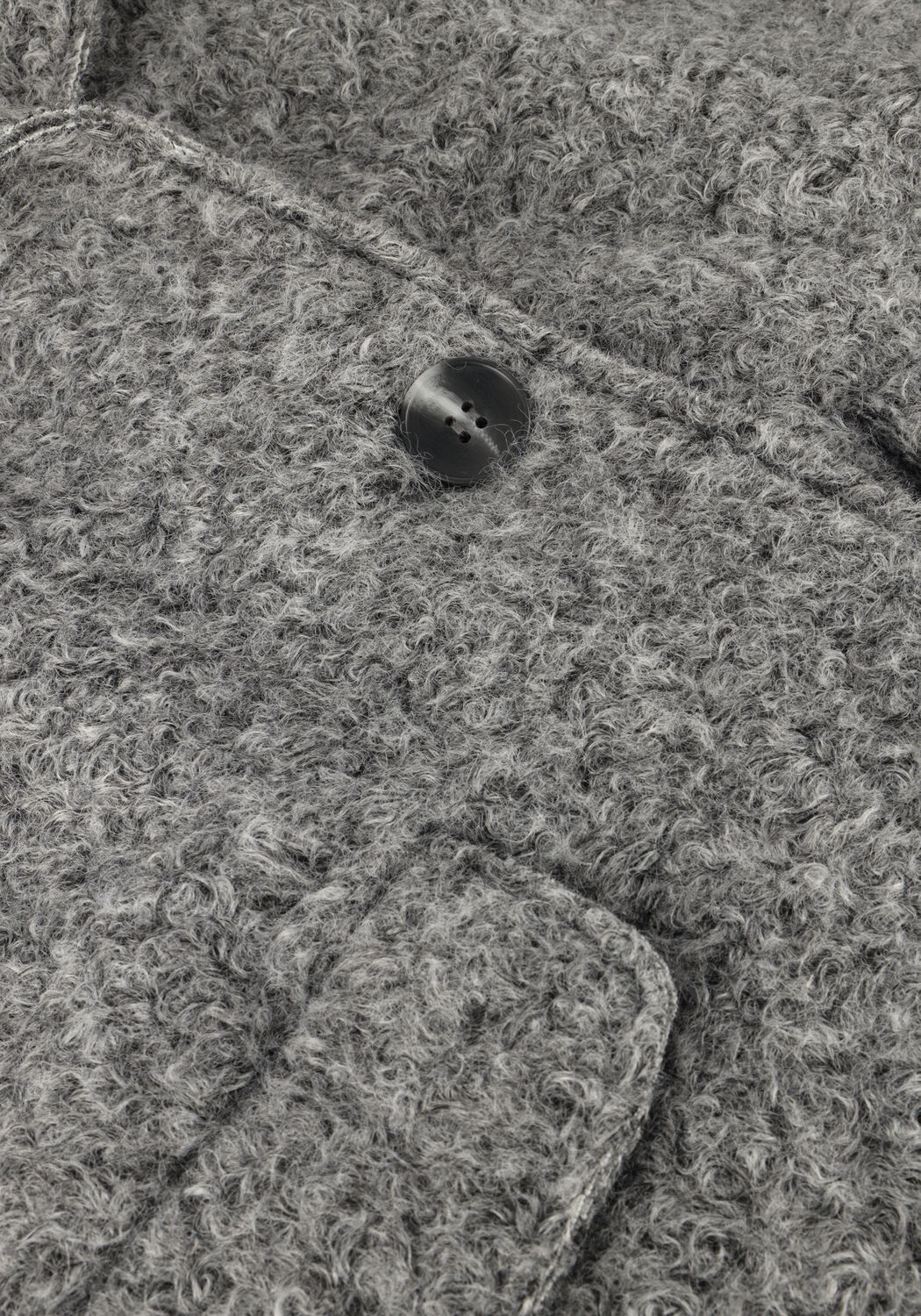 NUKUS Manteau INNA JACKET BOUCLE en gris - large