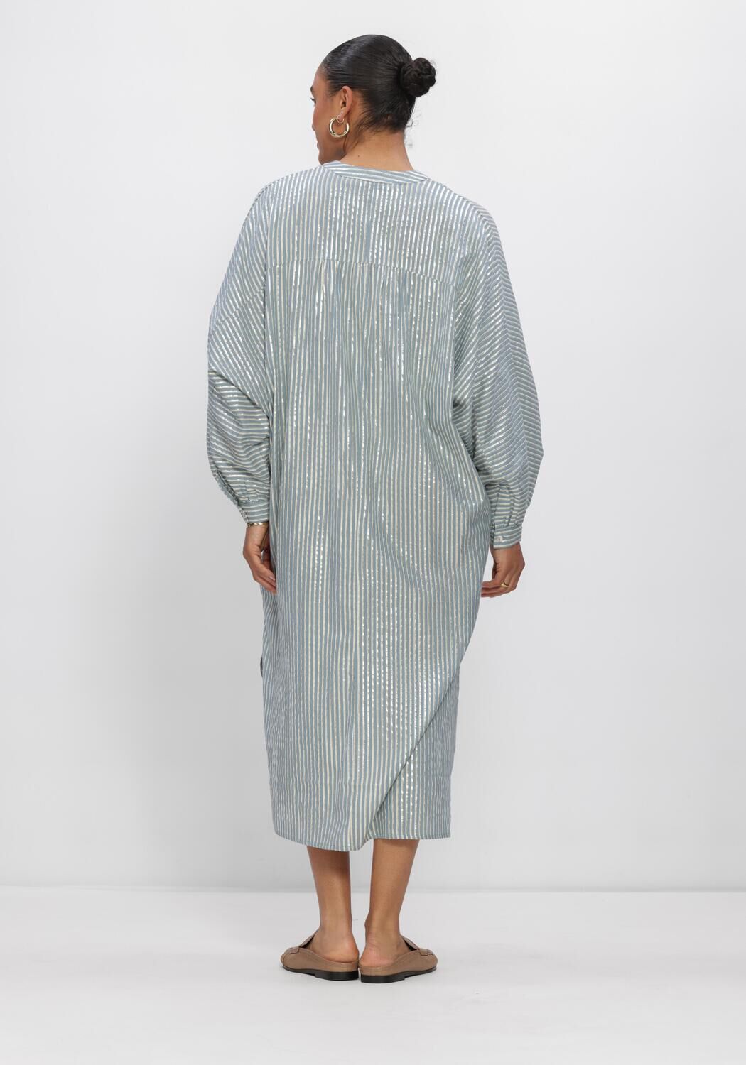 SUMMUM DRESS STRIPE Robes en bleu - large