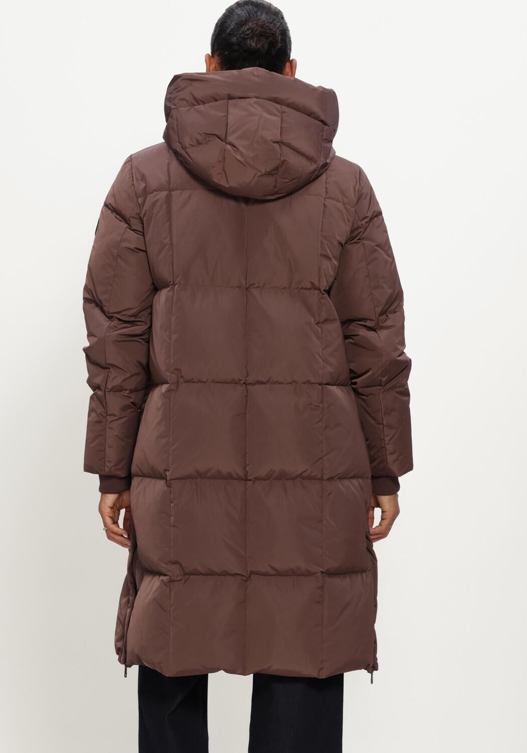 MOS MOSH Veste matelass&eacute; MMNOVA SQUARE DOWN COAT en marron - large