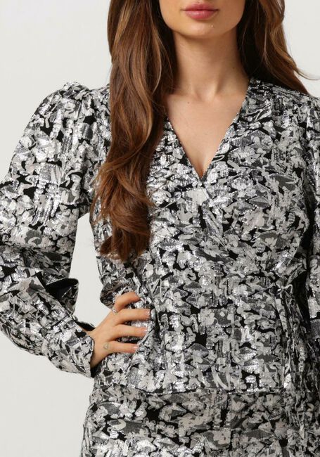 SECOND FEMALE DOODLE WRAP BLOUSE Blouses en noir - large