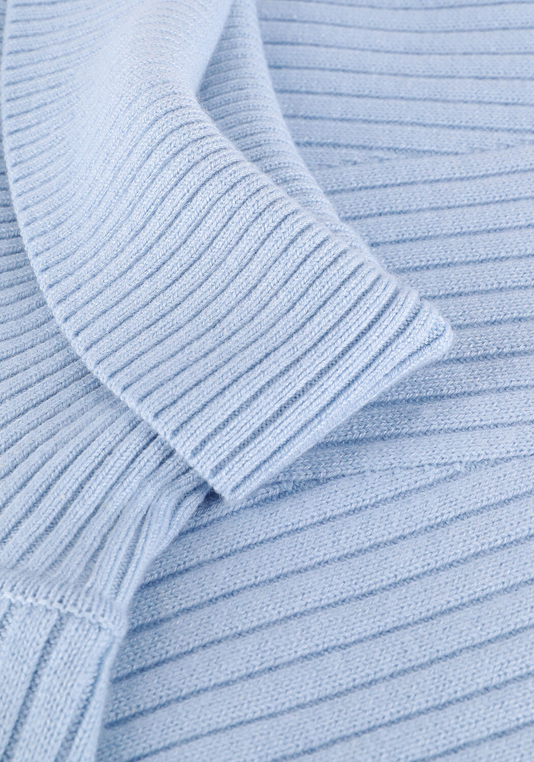 CALVIN KLEIN Col roul&eacute; MONOGRAM EMBROIDERY ROLL NECK Bleu clair - large