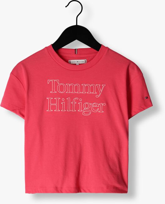 TOMMY HILFIGER T-shirt TOMMY HILFIGER STITCH TEE S/S en rose - large