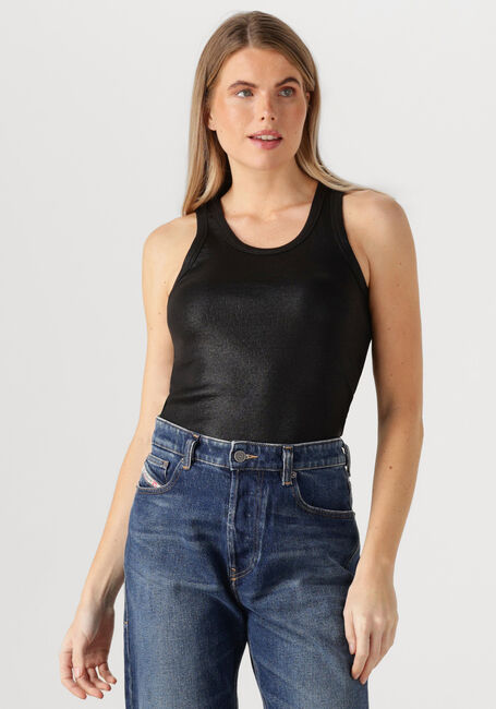 SUMMUM T-shirt RIB TANKTOP COTTON RIB en noir - large