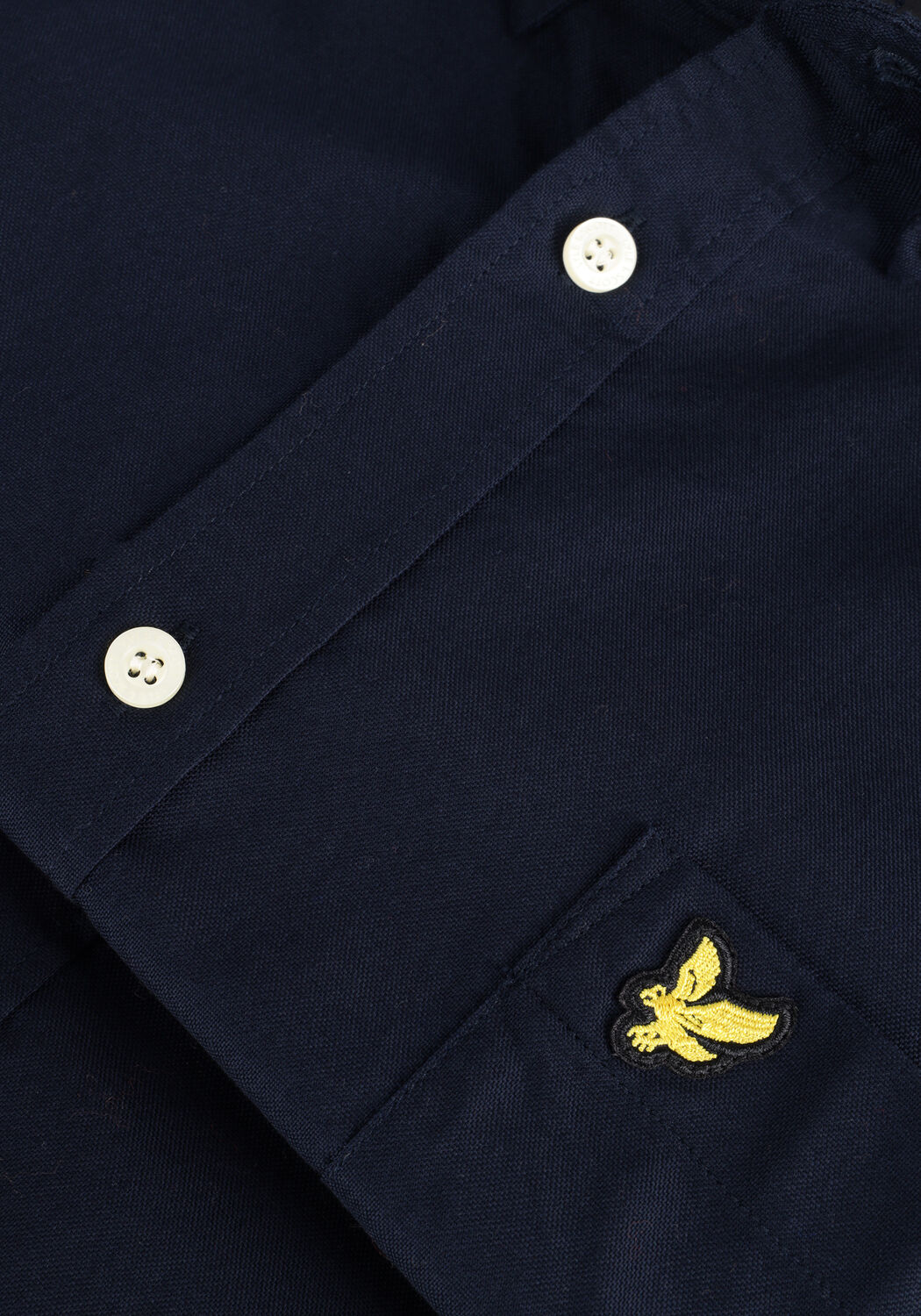 Donkerblauwe LYLE & SCOTT Casual overhemd REGULAR FIT LIGHT WEIGHT OXFORD SHIRT - large