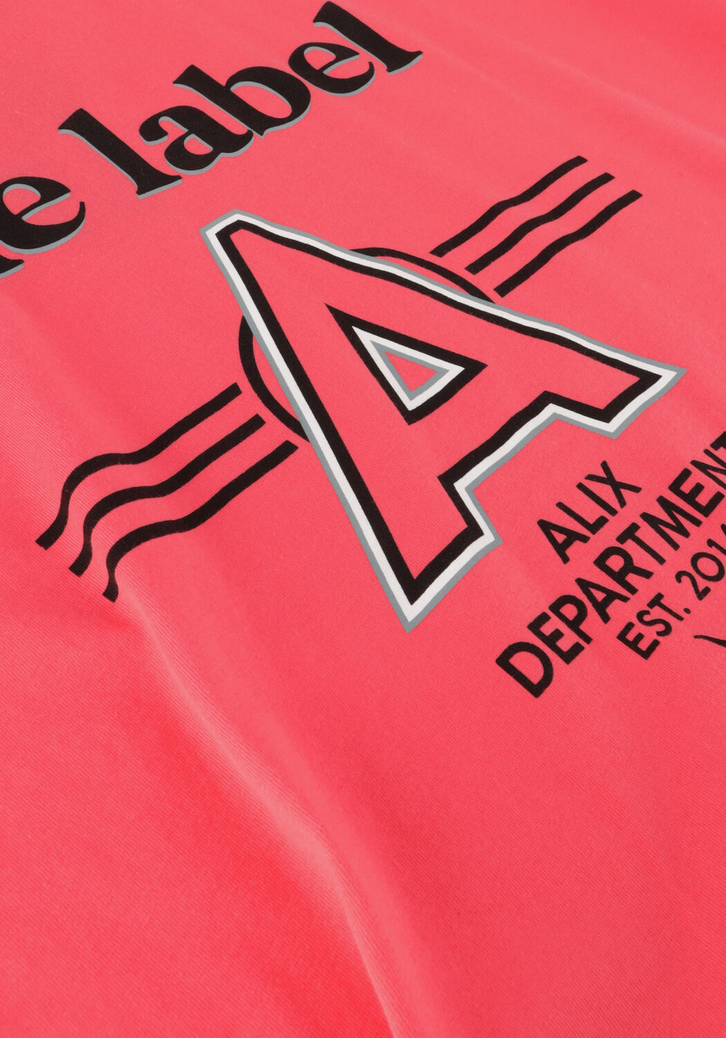 Koraal ALIX THE LABEL T-shirt LADIES KNITTED A T-SHIRT - large