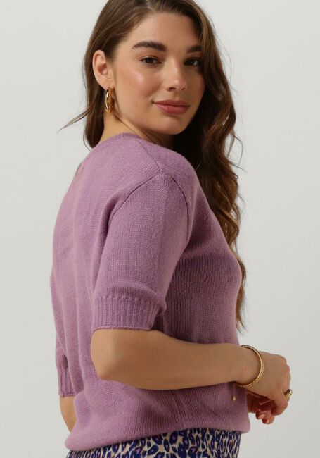 YDENCE Haut KNITTED TOP FELINE Rose clair - large