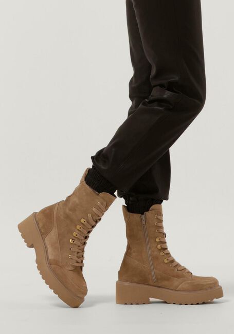VIA VAI Bottines à lacets BOBBI BRICK en beige - large