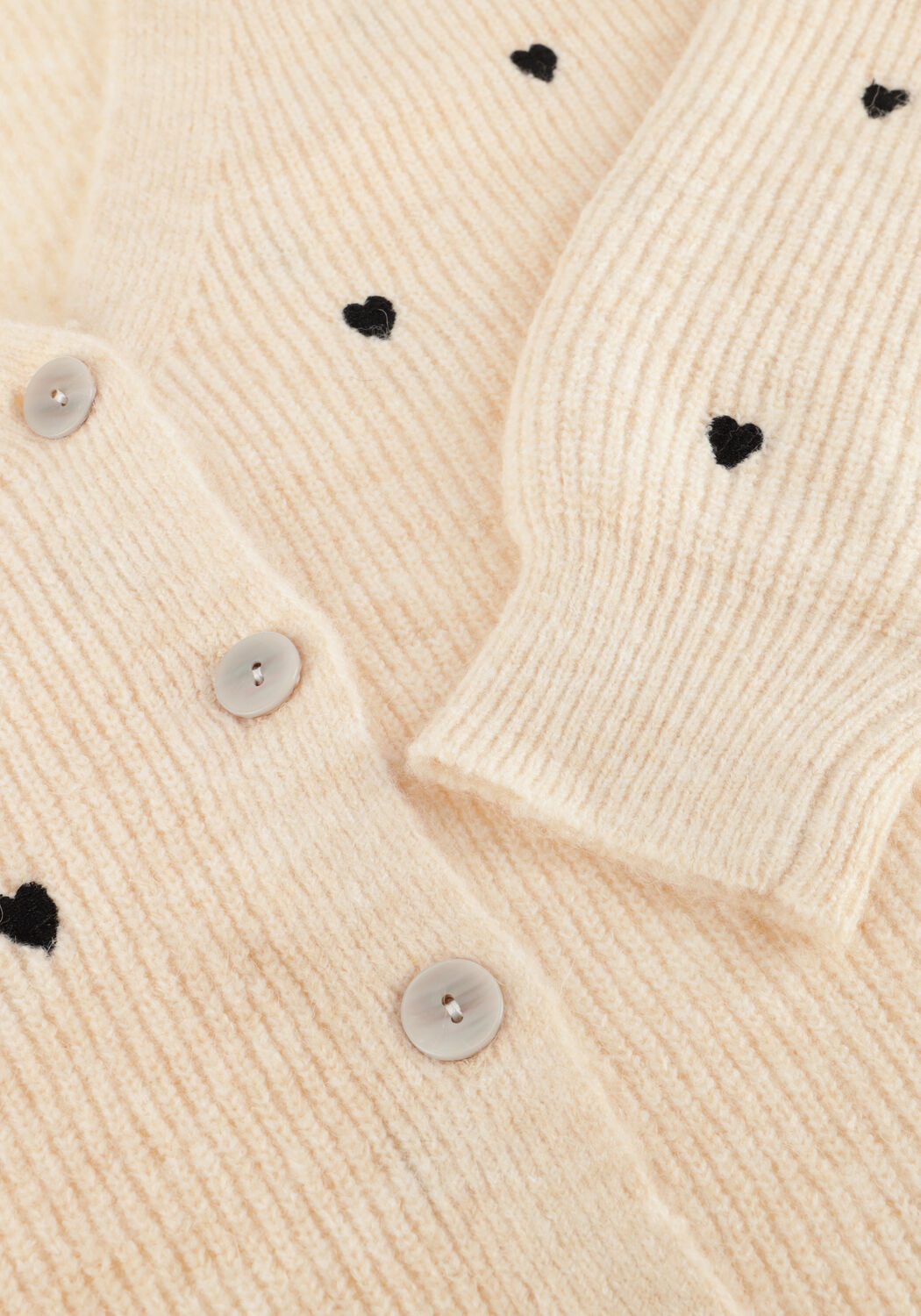 Y.A.S. Gilet YASBOW LS EMBROIDED KNIT CARDIGAN Cr&egrave;me - large
