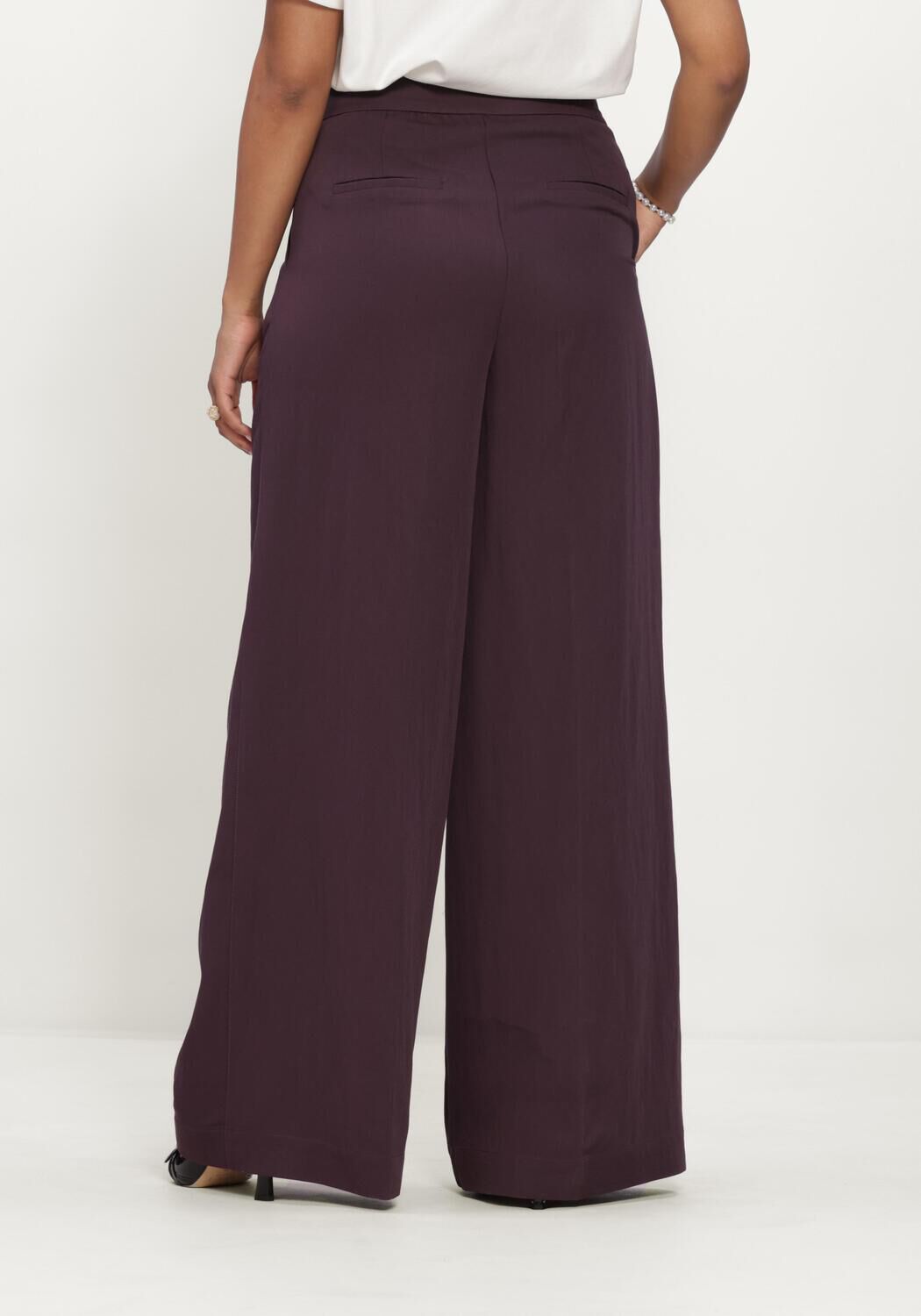 AAIKO FREDERIQUE RAY 538 Pantalons Bordeaux - large