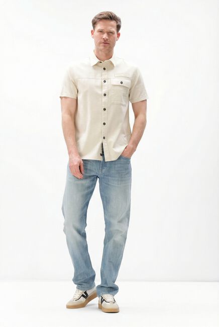 PME LEGEND Chemise d&eacute;contract&eacute; WRENCHMEN S/S COTTON SLUB CARGO en beige - large