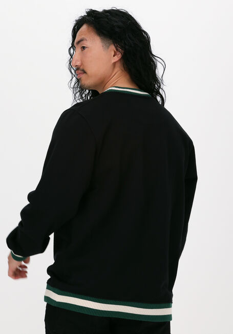 BLS HAFNIA Chandail COMPASS CHEST APPLIQUE CREWNEC en noir - large