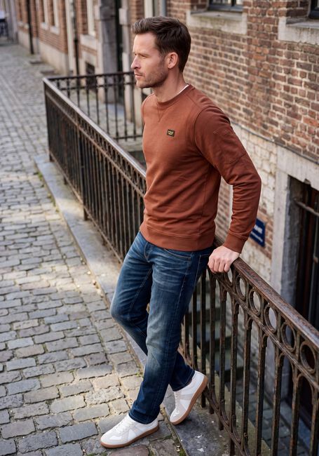 PME LEGEND Chandail CREWNECK AMERICAN CLASSIC en marron - large