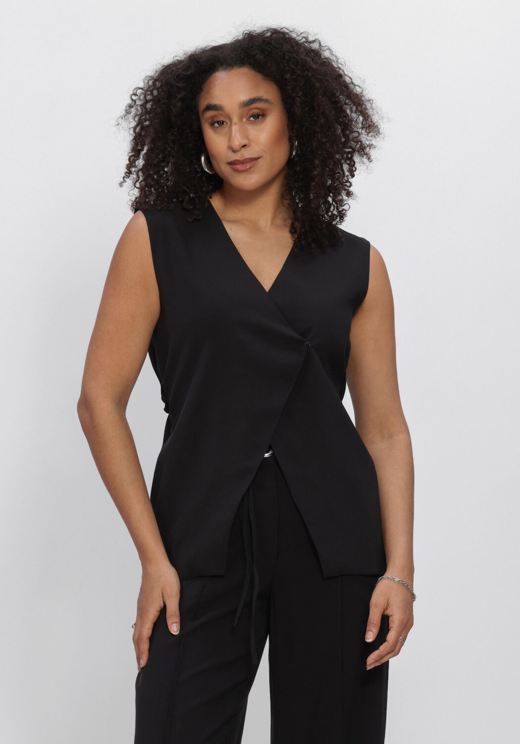 Zwarte OBJECT Gilet OBJMABEL S/L WAISTCOAT E VIP 26 - large