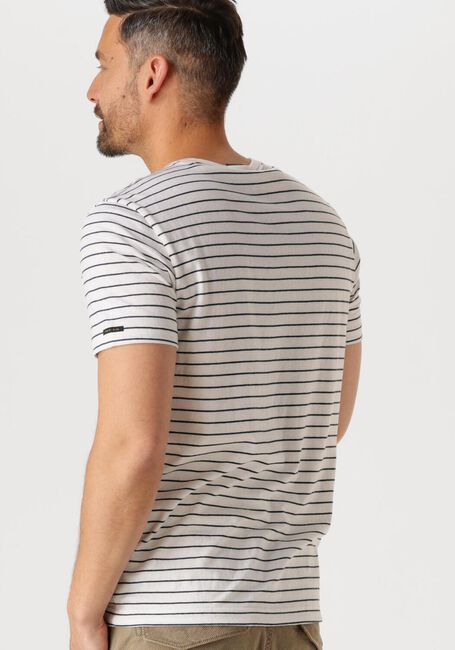 PME LEGEND T-shirt SHORT SLEEVE R-NECK YD MELANGE STRIPED JERSEY en beige - large