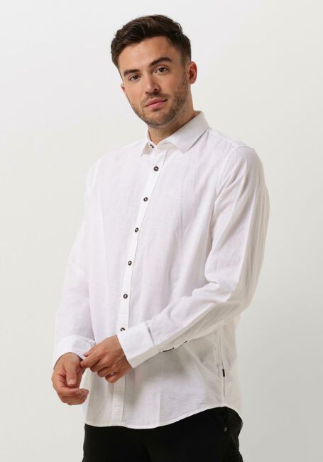 PME LEGEND Chemise décontracté LONG SLEEVE SHIRT CTN/LINEN Écru - large