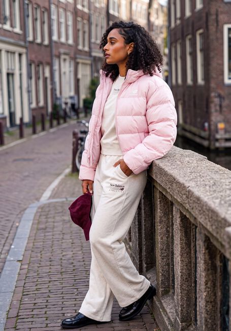 Roze NEW BALANCE Gewatteerde jas BOSTON PUFFER JACKET - large