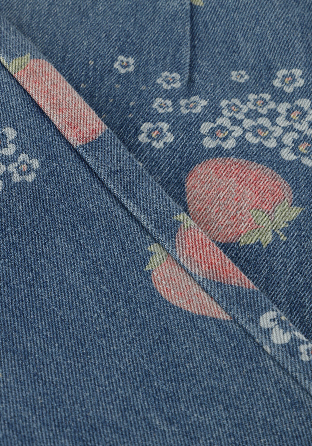 Blauwe KONGES SLOJD Broeken/jumpsuits MAGOT FRILL PANTS - large