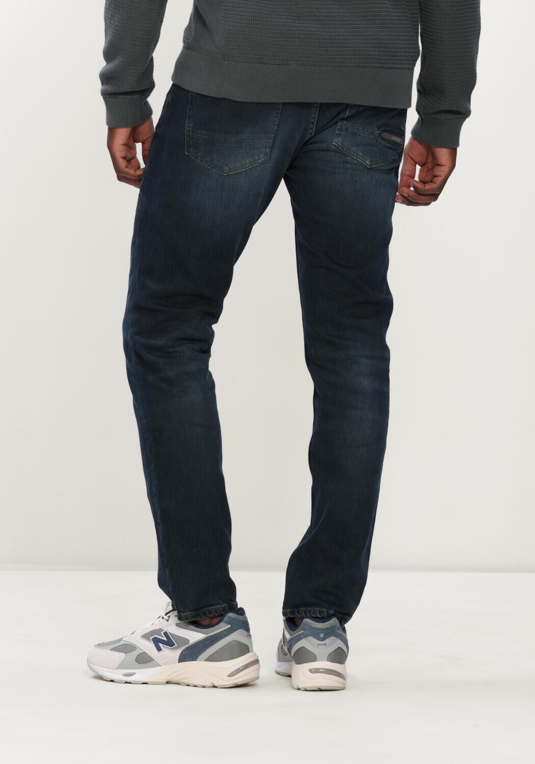 Donkerblauwe CAST IRON Straight leg jeans VALVER REGULAR - large