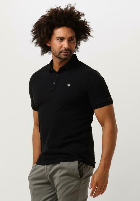 CAST IRON Polo SHORT SLEEVE POLO ORGANIX COTTON PIQUE ESSENTIAL en noir - large