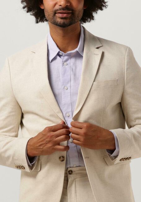 SELECTED HOMME SLHSLIM-MARTIN LINEN BLZ EX BLAZER Vestons en blanc - large