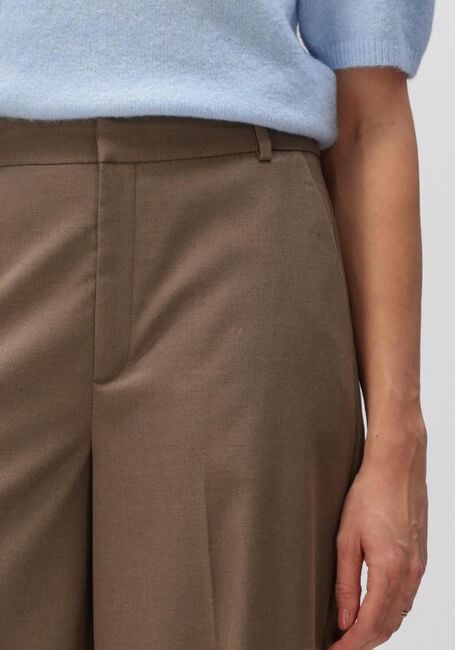 GESTUZ Pantalon large GZPAULA MW STRAIGHT PANTS en taupe - large