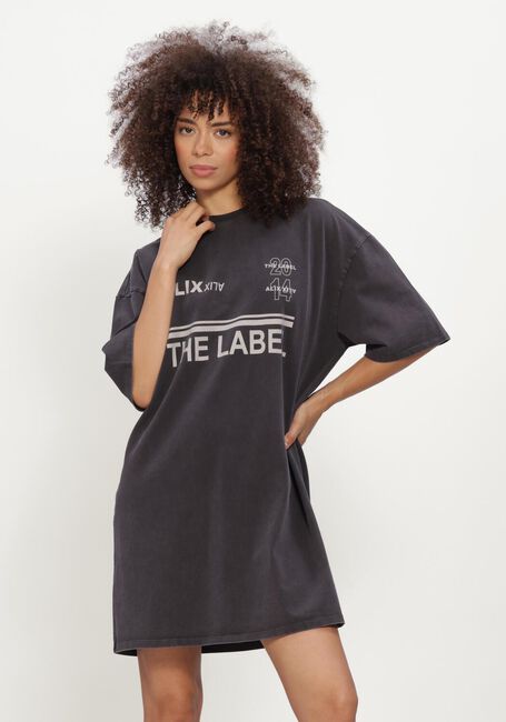ALIX THE LABEL T-shirt LADIES KNITTED SLEEVELESS SPORTY T-SHIRT DRESS Gris fonc&eacute; - large