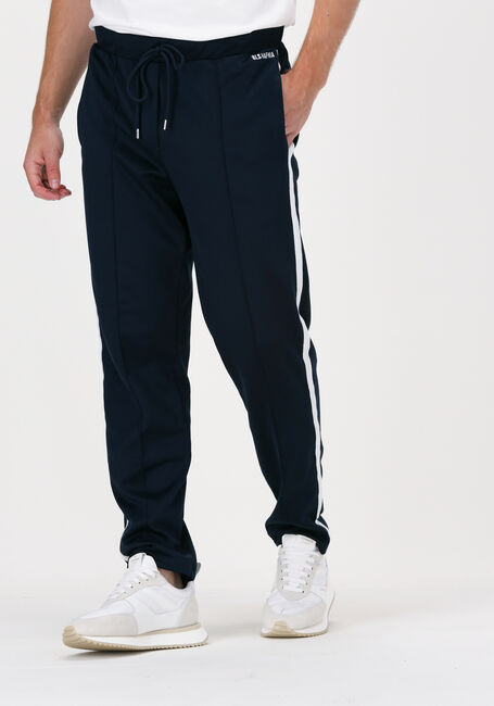 BLS HAFNIA Pantalon de jogging MARTINEZ STRIPE Bleu foncé - large