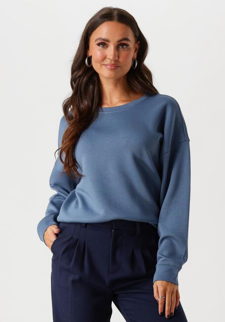 Blauwe MSCH COPENHAGEN Sweater MSCHIMA Q SWEATSHIRT - large