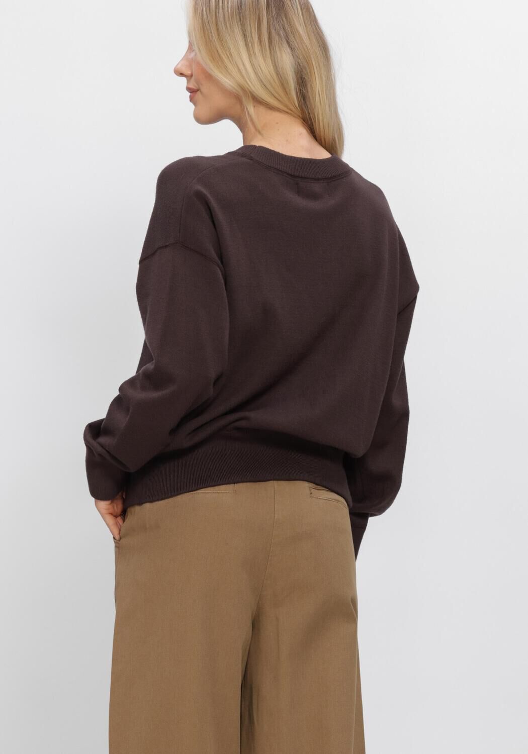 WITHBLACK Chandail WBLMARGOT LS PULLOVER en marron - large