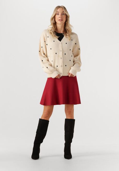 Rode Y.A.S. Minirok YASFONNY HW KNIT SKIRT S. - large